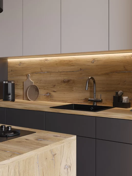 Alternative Loft Панель для кухонных фартуков Дуб Флагстафф 1200х600 мм, 1200x600 мм, фото 2