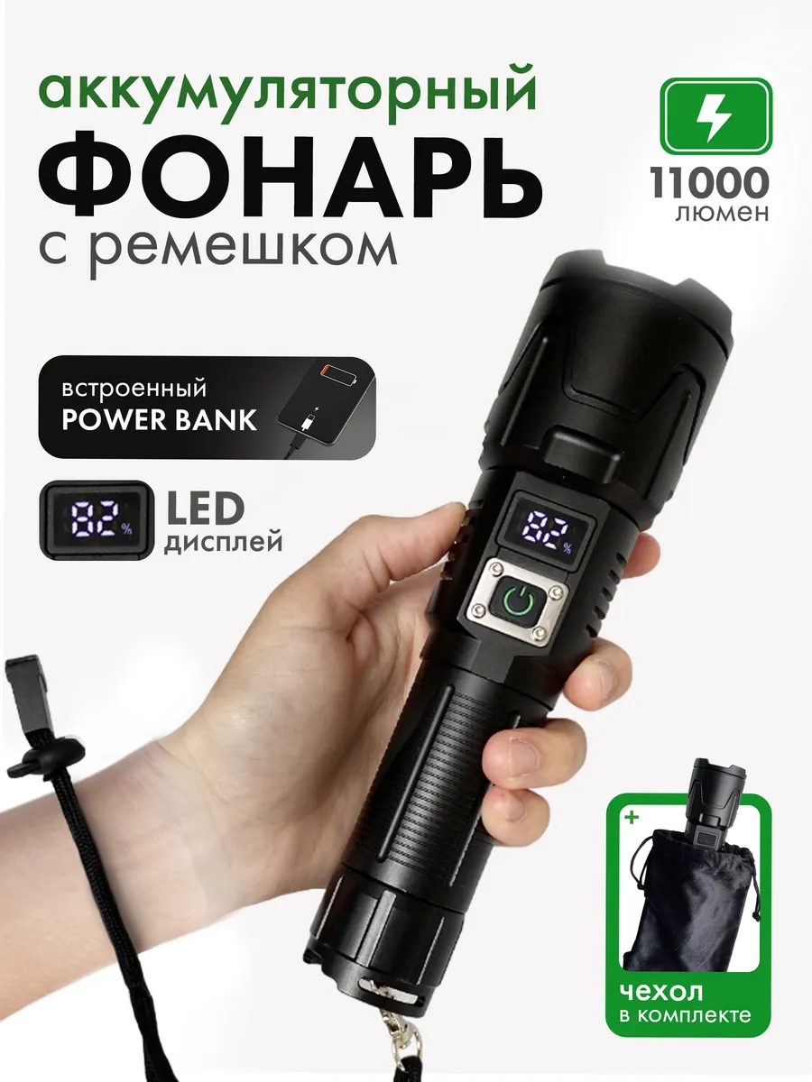 Фонарь ручной на лазерном светодиоде GarageGuru 220749431 купить за 2 420 ₽  в интернет-магазине Wildberries