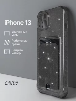 Прозрачный чехол на iPhone 13 с картой