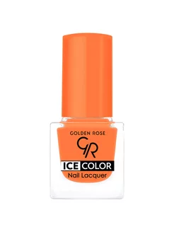 Лак для ногтей Ice Color mini, тон 204 оранжевый неон