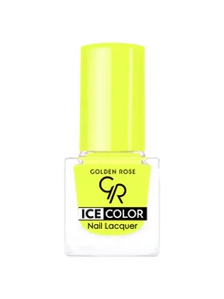 Лак для ногтей желтый Ice Color mini, тон 203 лимонный неон