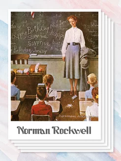 Почтовые открытки для посткроссинга "Norman Rockwell" №3 ЮФОЮ 220823297 купить за 330 ₽ в интернет-магазине Wildberries