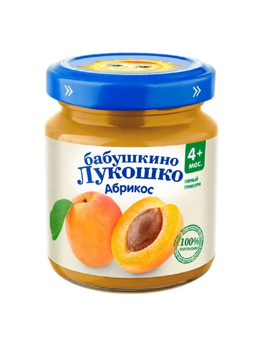 бабушкино лукошко Пюре из абрикосов фруктовое -3шт, 3 шт, фото 4