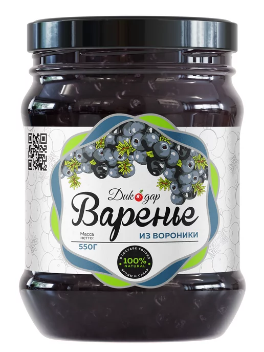 Дикорус Варенье из вороники 550 гр, 550 г, фото 7