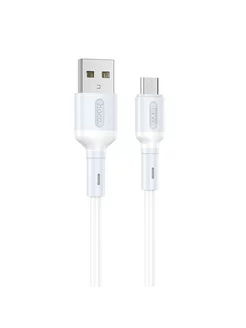 Кабель USB X65 Prime USB-MicroUSB, 1 м, белый