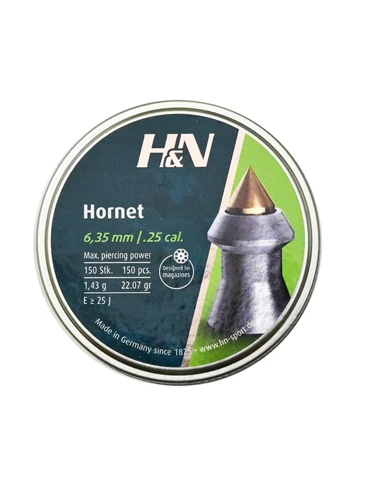 JSB Match Diabolo Пули для пневматики 6.35 мм Hornet 1,43 г, 1,43 г, фото 3