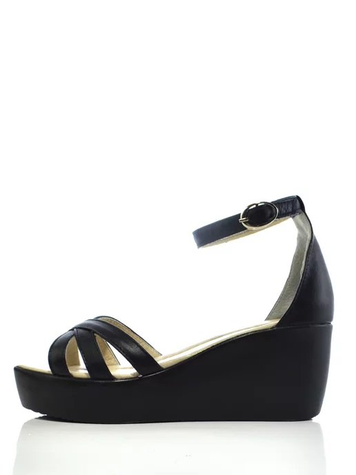 GUGO-SHOES Босоножки из натуральной кожи, черный, фото 2