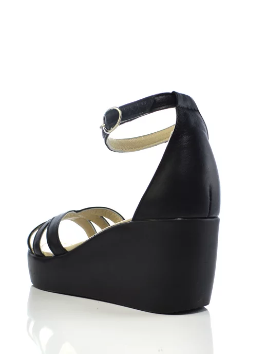 GUGO-SHOES Босоножки из натуральной кожи, черный, фото 3