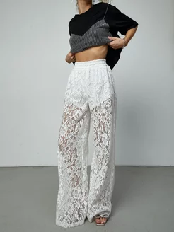 Кружевные брюки гипюр NS dream 220995123 купить за 2 464 ₽ в интернет-магазине Wildberries