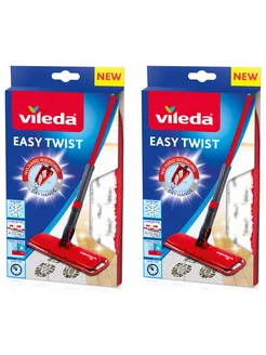 Насадка для отжимной швабры Easy Twist из микрофибры, 2 шт. Vileda 221000709 купить за 2 771 ₽ в интернет-магазине Wildberries