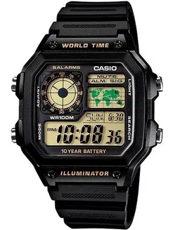 Часы наручные CASIO Collection AE-1200WH-1B CASIO 221001773 купить за 2 539 ₽ в интернет-магазине Wildberries