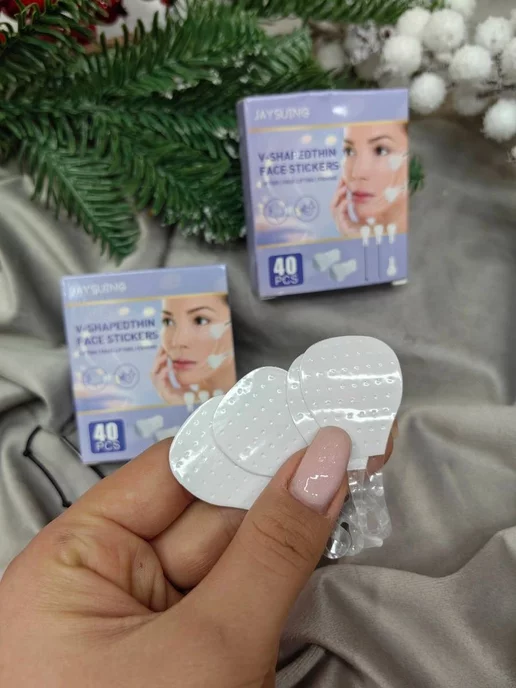 astracos Тейпы для подтяжки кожи лица 40 шт, 40 шт, фото 3