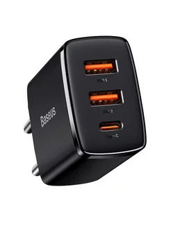 Зарядное устройство Compact Quick Charger 2*USB+USB-C