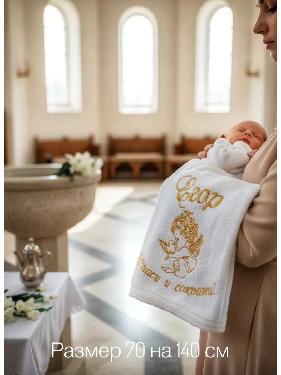 Полотенце для крещения мальчика Егор