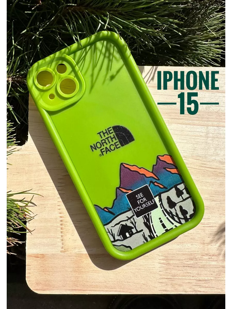 Чехол на iPhone 15 The North Face 221142755 купить за 474 ₽ в  интернет-магазине Wildberries