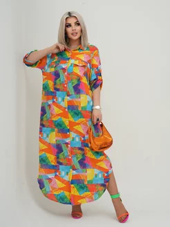Платье-рубашка Elegant 221157982 купить за 2 090 ₽ в интернет-магазине Wildberries