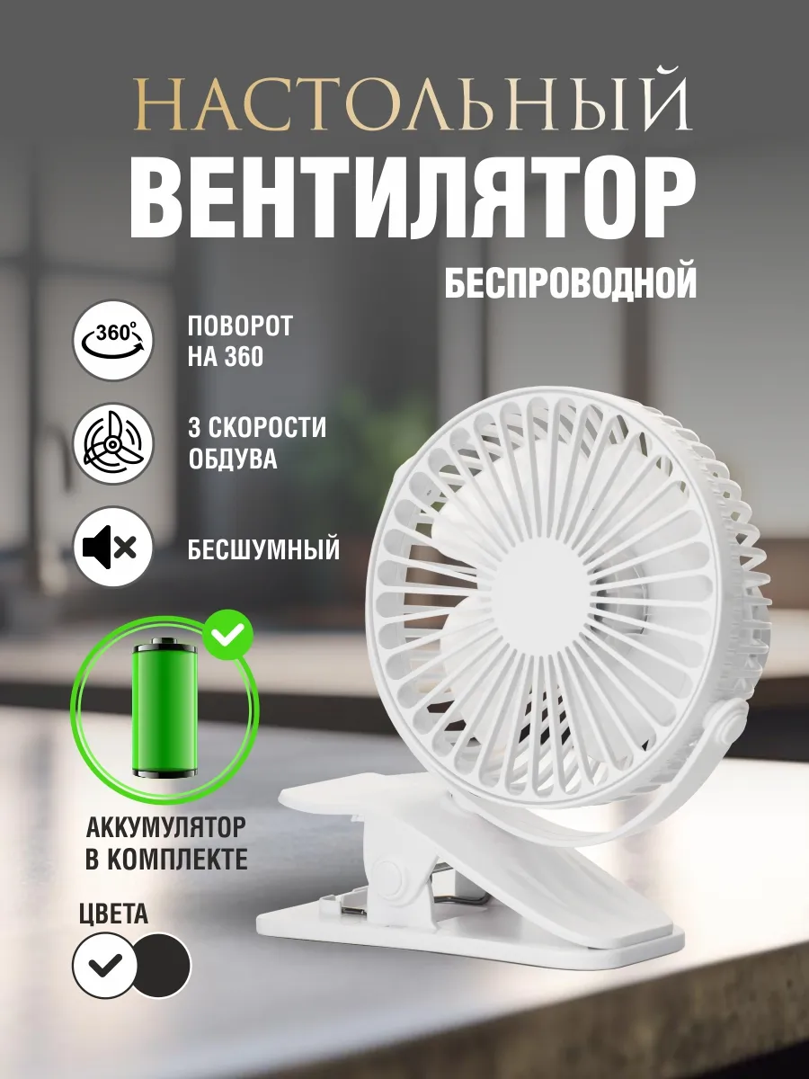 Вентилятор настольный на...