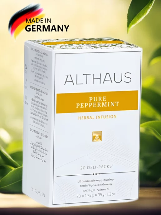 Чай в пакетиках Альтхаус Pure Peppermint Баварская Мята Althaus