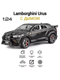 Металлическая машинка Lamborghini Urus с имитацией выхлопа