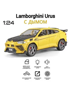 Металлическая машинка Lamborghini Urus с имитацией выхлопа