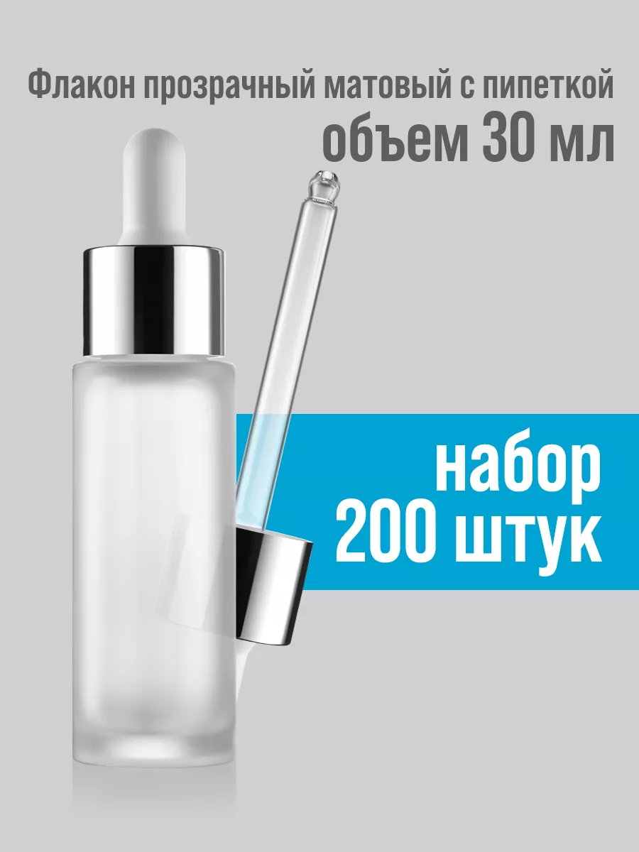 Флакон матовый с пипеткой...