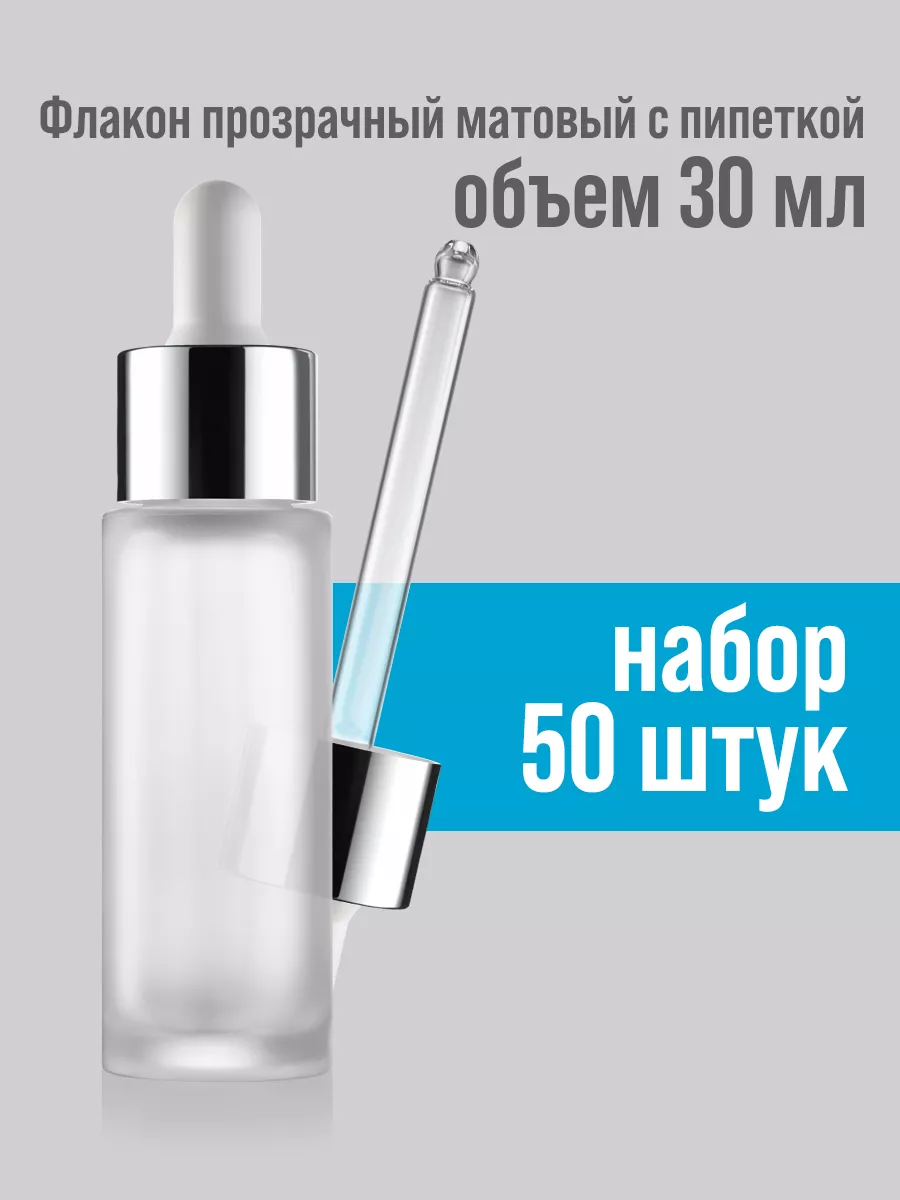 Флакон матовый с пипеткой...