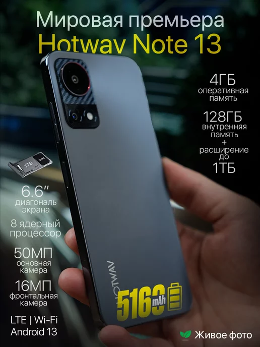 GYasin Смартфон HOTWAV Note 13