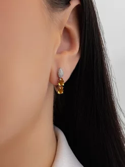 Серьги цитрин змейка серебро дорожки камней Teya jewelry 221271945 купить за 2 042 ₽ в интернет-магазине Wildberries