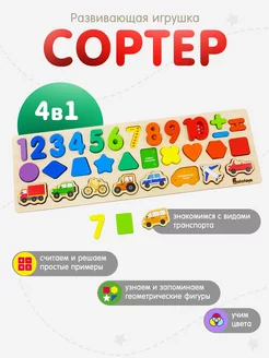 Сортер Монтессори Развивающие игрушки