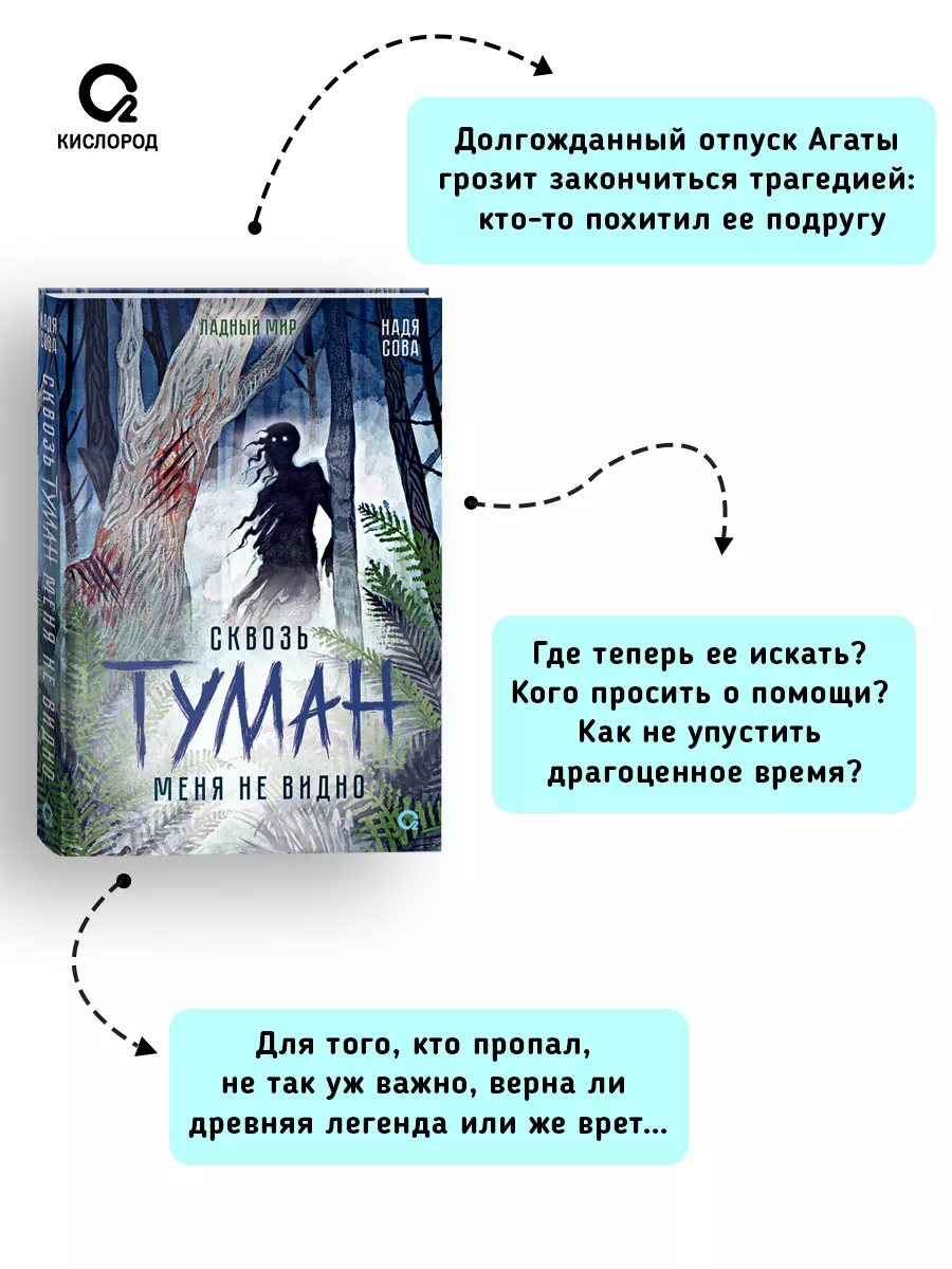 Книга Надя Сова. Сквозь туман меня не видно Кислoрoд 221300652 купить за  575 ₽ в интернет-магазине Wildberries