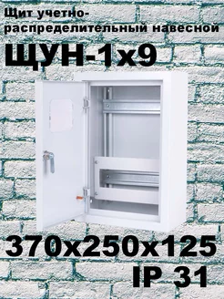 ЩУН-1х9 (370х250х125) IP31 Щит учетно-распределительный