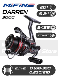 Катушка рыболовная DARREN CARBON 3000F 5+1B