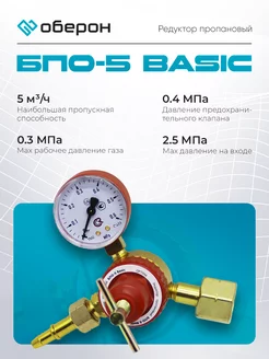 Редуктор пропановый БПО-5 Basic