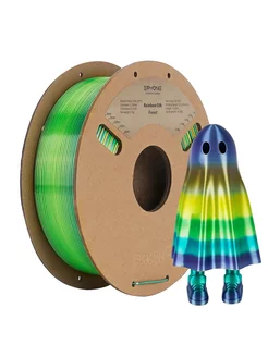 Silk PLA Rainbow Forest пластик 1,75мм 1кг