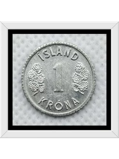 1 крона, 1976-1980 гг, Исландия