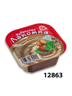 Крем Лакомка Кубанская с фундуком и какао, 50г