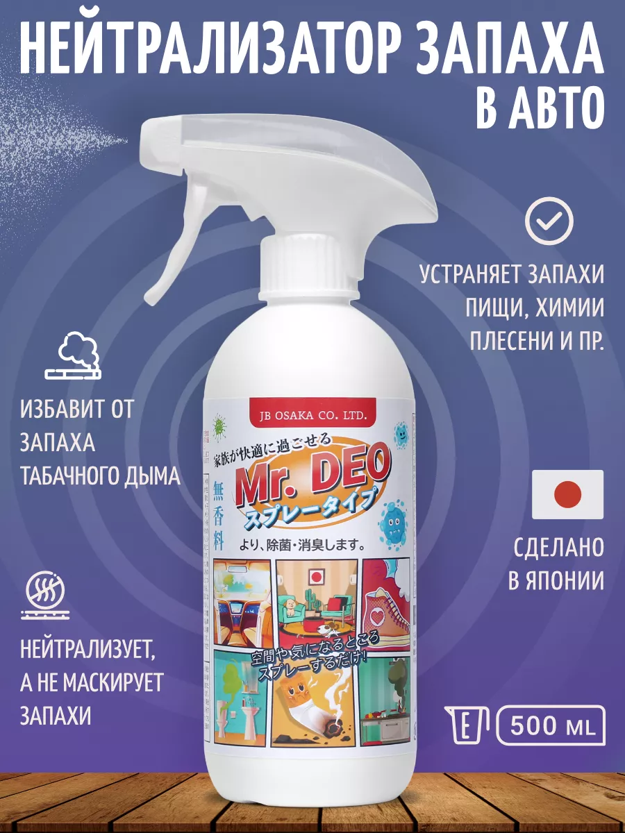 Нейтрализатор запаха для авто 500мл