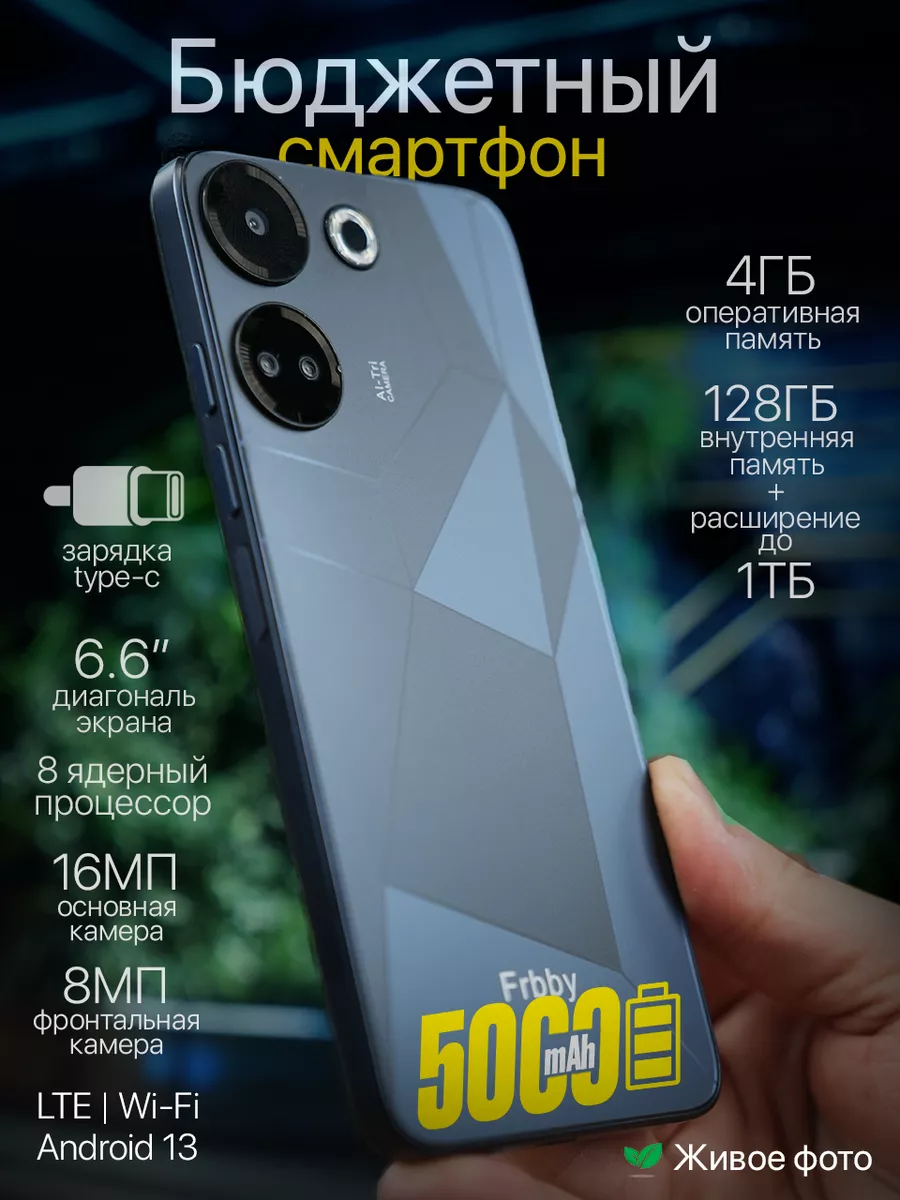 Смартфон F20 4GB+128GB, 8MP+16MP, 5000 mAh GYasin 221634058 купить в  интернет-магазине Wildberries