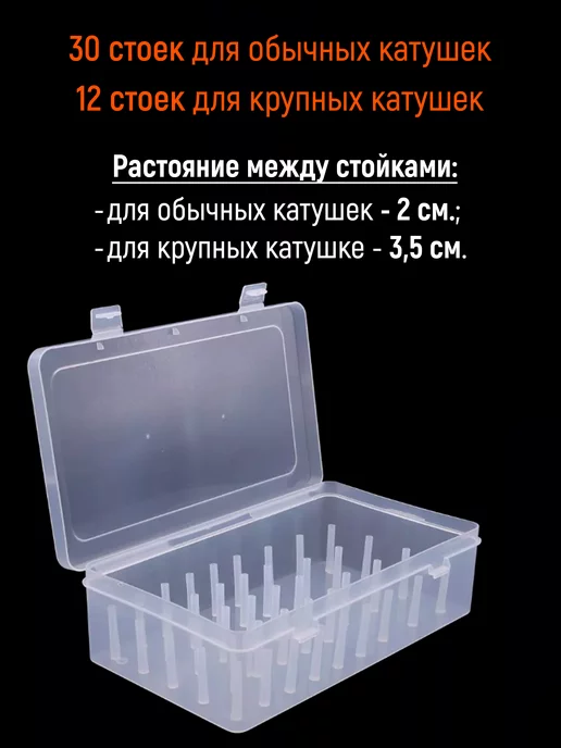 BOXplast Органайзер для хранения катушек с нитками, белый, фото 5