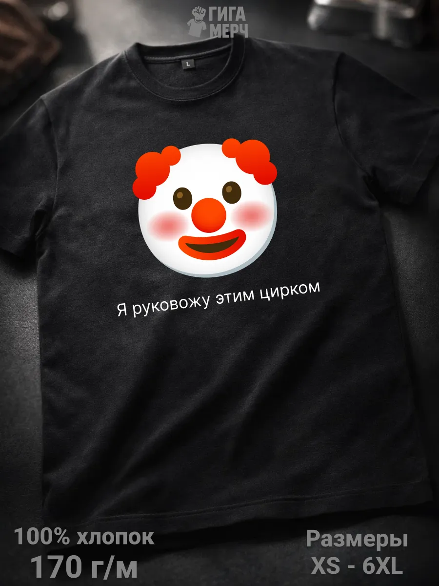 Футболка Я руковожу этим цирком мем