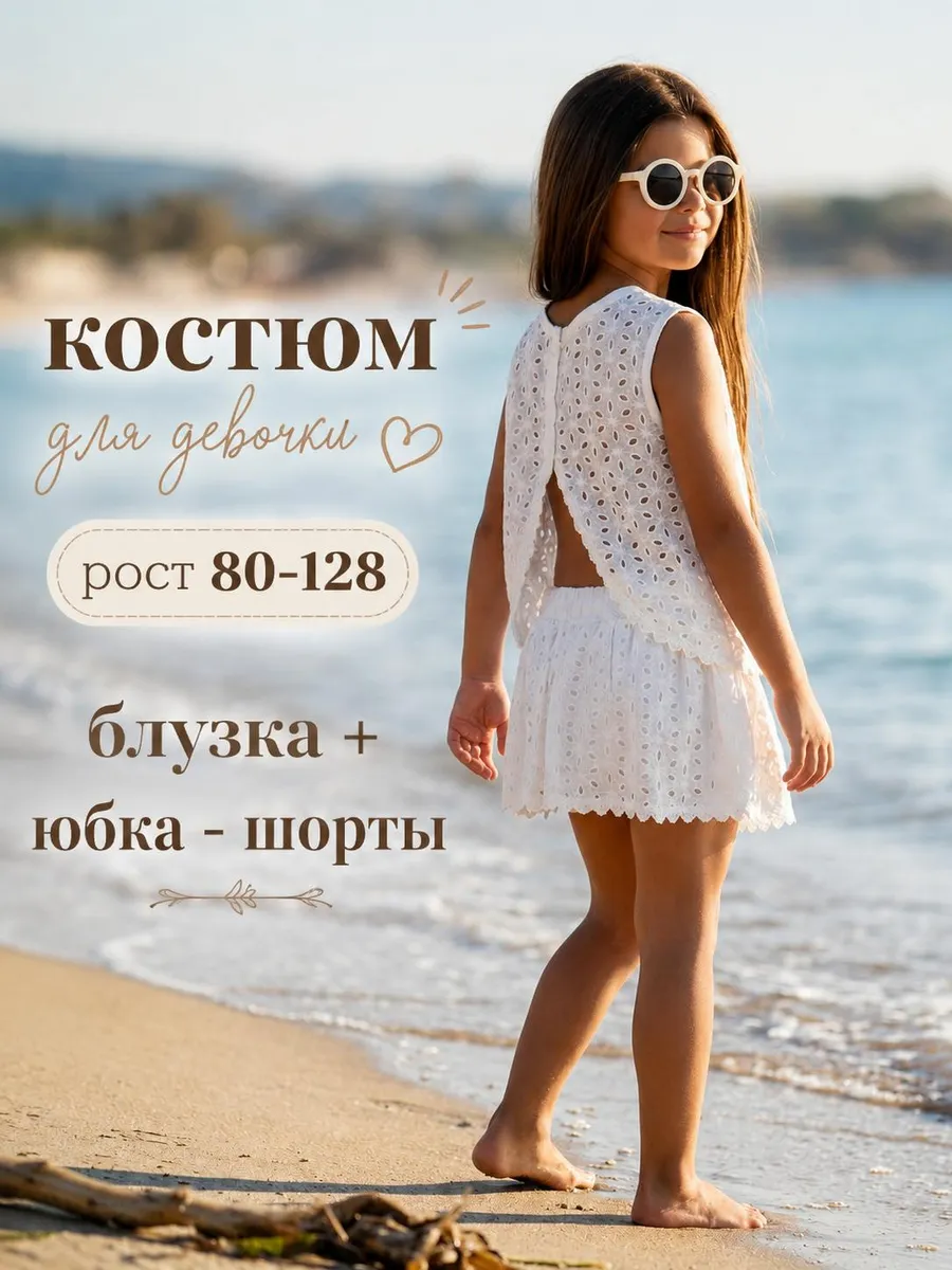Пляжный костюм на отпуск от 1 года до 7 лет