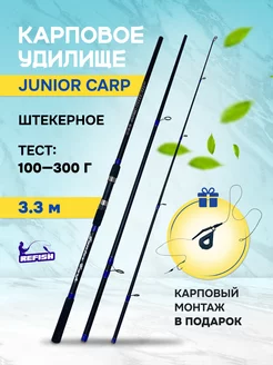 Карповое удилище штекерное для рыбалки 3.3 м REfish 221755090 купить за 1 870 ₽ в интернет-магазине Wildberries