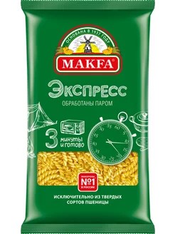 Макароны MAKFA Экспресс Спиральки 400г 221769396 купить за 165 ₽ в интернет-магазине Wildberries