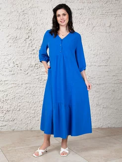 Платье летнее оверсайз большие размеры Horosha 221858855 купить за 3 436 ₽ в интернет-магазине Wildberries