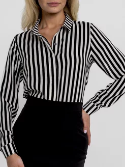 Блузка женская офисная нарядная рубашка в полоску MARK!ZA 221861152 купить за 962 ₽ в интернет-магазине Wildberries