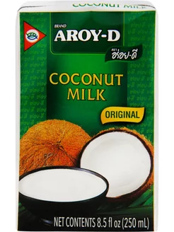 Кокосовое молоко Aroy-D Coconut Milk 17-19% 250мл