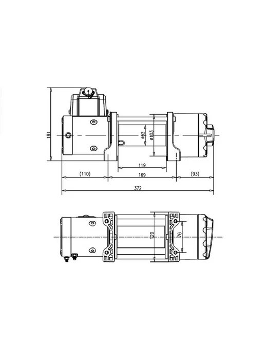 T-max Лебедка ATW PRO 6000 с синтетическим тросом, вариант, фото 2
