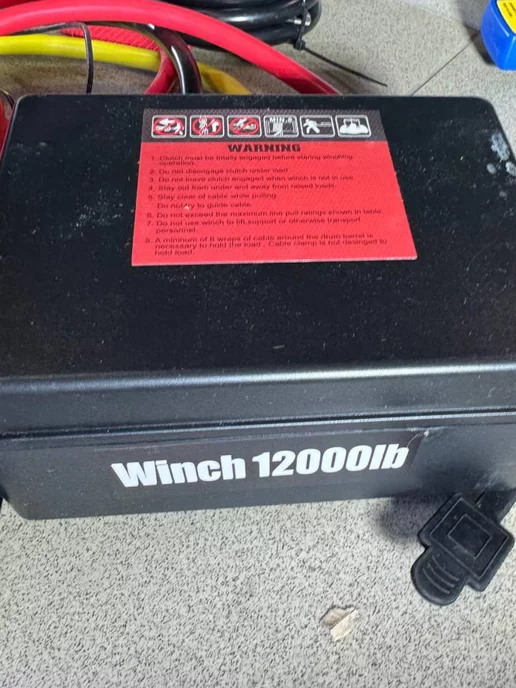 Winch Лебедка автомобильная электрическая 12в 12000 lbs, вариант, фото 6