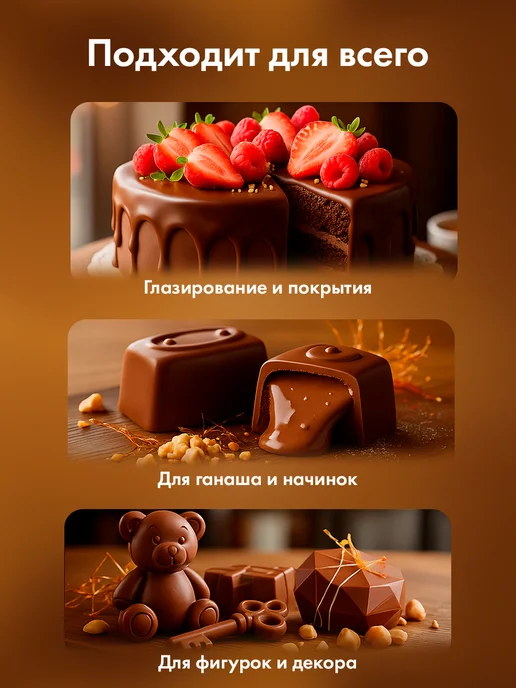 Мистер Чокер Шоколад кондитерский молочный в каплях 1 кг 30% какао, 500 г, фото 3