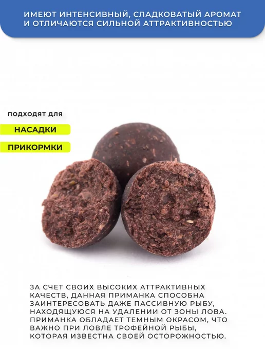 GBS BaITS Бойлы GBS прикормочные Дикая Слива 20мм 1кг, 1 кг, фото 2